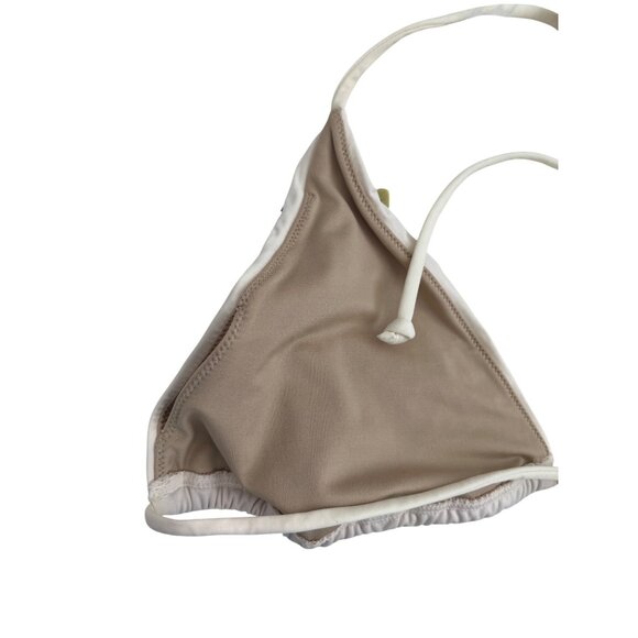 Victorias Secret Ivory Beaded Triangle Bikini Top - Picture 5 of 5